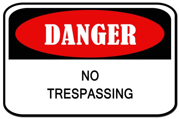 Немає сигналу Trespassing швидкої — стокове фото