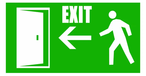 Fire emergency exit signal — Stock Photo, Image