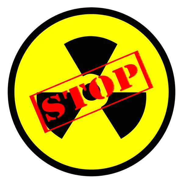 Stop nuclear energy — Stock Photo, Image