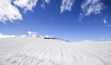 san Isidro, leon, casti ski Resort yakınındaki karlı dağ
