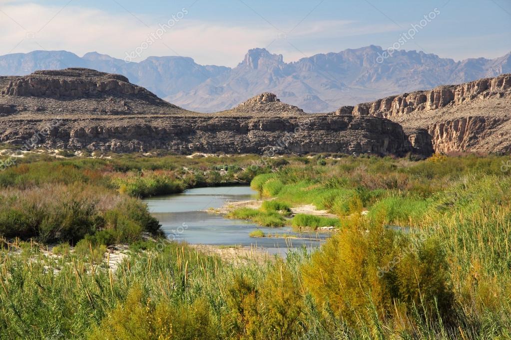 The scenic Rio Grande as viewed from Big Bend National Park, Texas