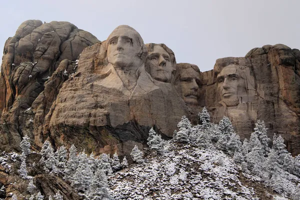 Keystone September Mount Rushmore Part Mount Rushmore National Memorial Однією — стокове фото