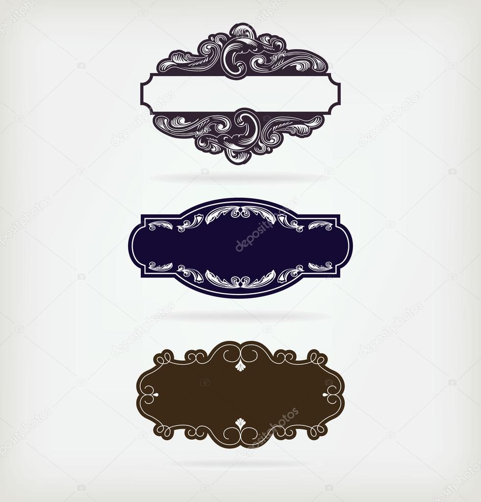 Vintage frames vector Stock Vector Image by ©Ruliz 13507428