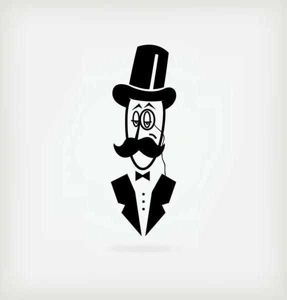 ロゴの紳士のクラブ — ストックベクタ