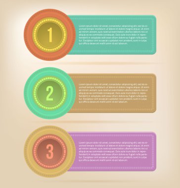 numaralı vektör afiş