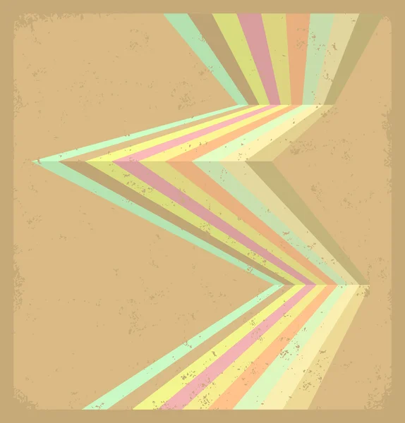 Folleto arañado fresco multicolor . — Vector de stock