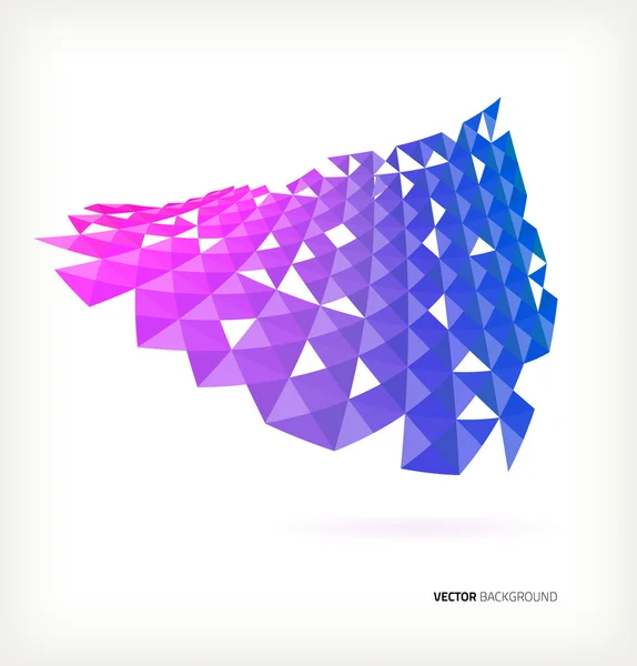 Background of multicolored triangles — Wektor stockowy