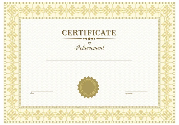 Certificato beige — Foto Stock