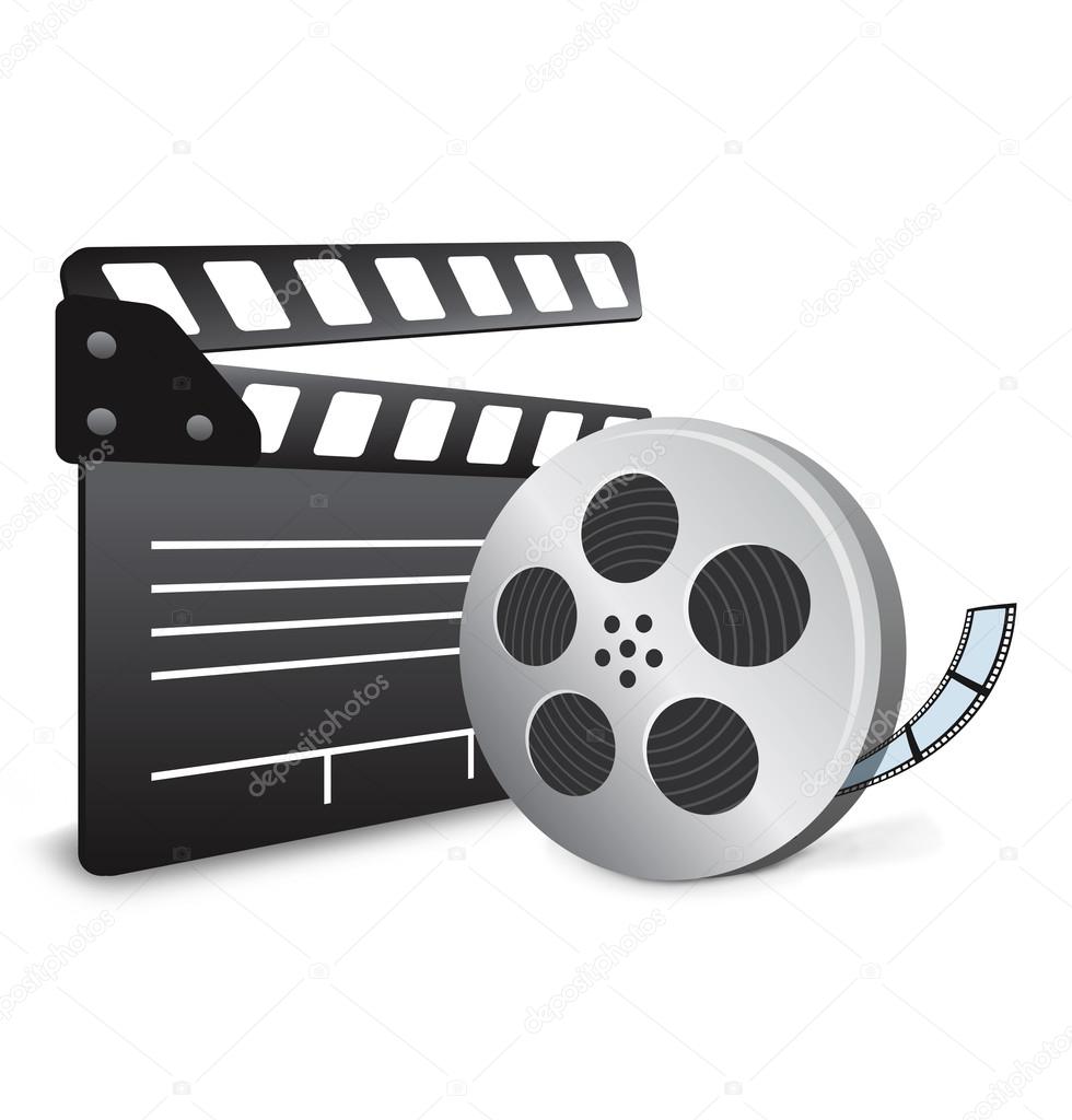 Film Slate with Movie Film