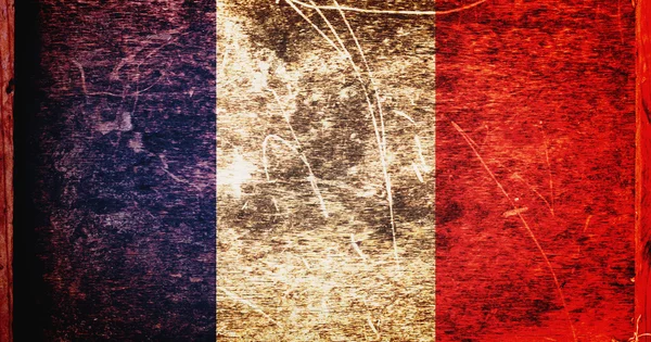 Grunge flag Francia — Foto de Stock
