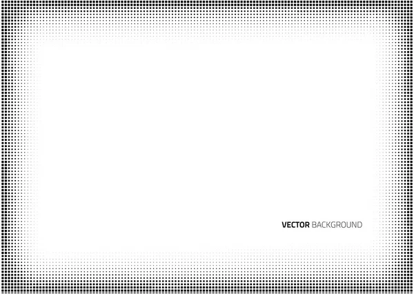 Vector frame halftone dots — Stock Vector