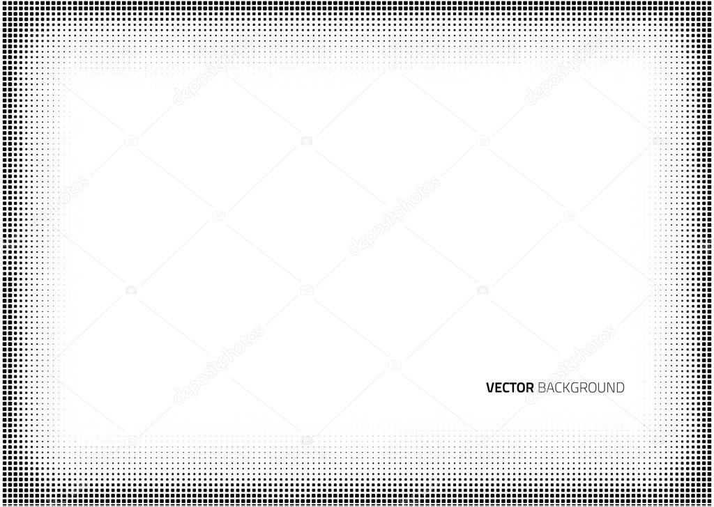 Vector frame halftone dots