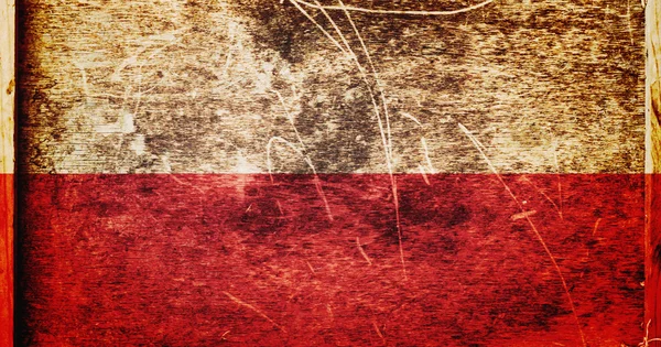 Grunge Poland Flag в качестве фона или текстуры — стоковое фото