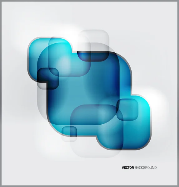 抽象蓝色方形背景 — 图库矢量图片