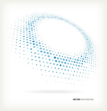 Vektör yarım ton noktaları.