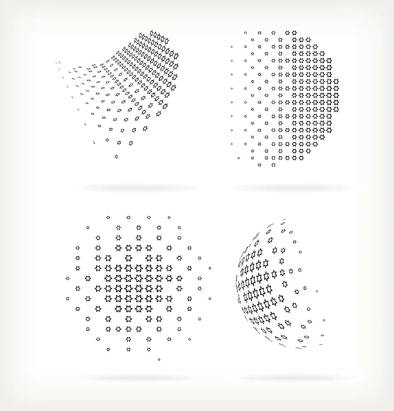 Abstract Halftone Design Element — Stock Vector