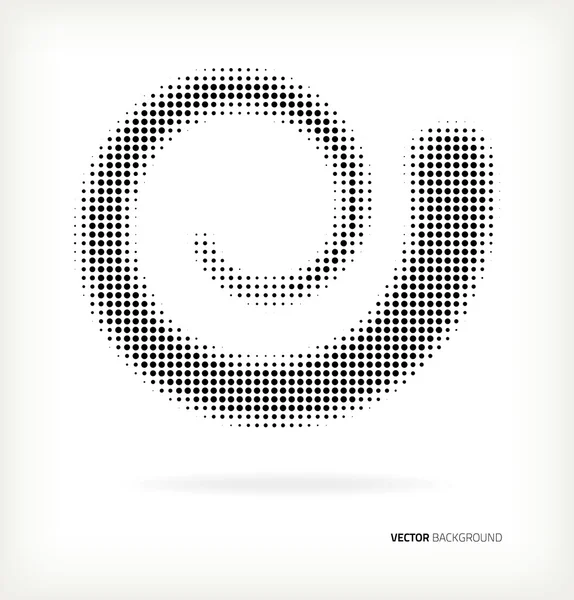 Abstract halftone wave. — Stock Vector