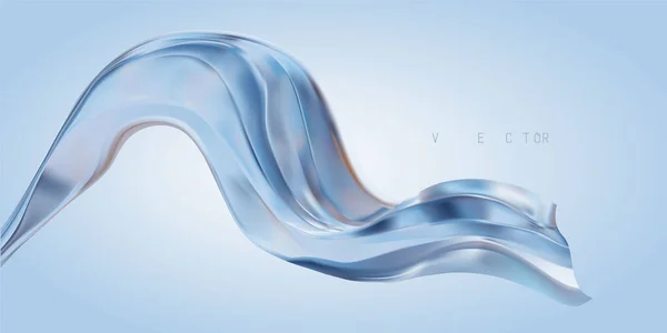 Wave Liquid Form in mehrfarbigem Hintergrund. Vektor — Stockvektor