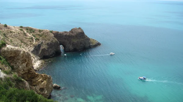 Boğucu sıcak gün karaya black sea — Stok fotoğraf