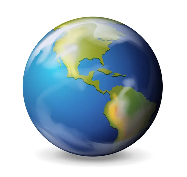 蓝色大理石-地球 — 图库矢量图片