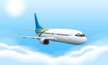 Commerical aircraft clipart