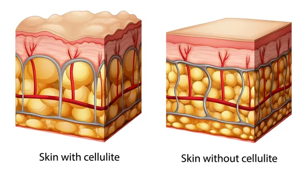 Celulite — Vetor de Stock