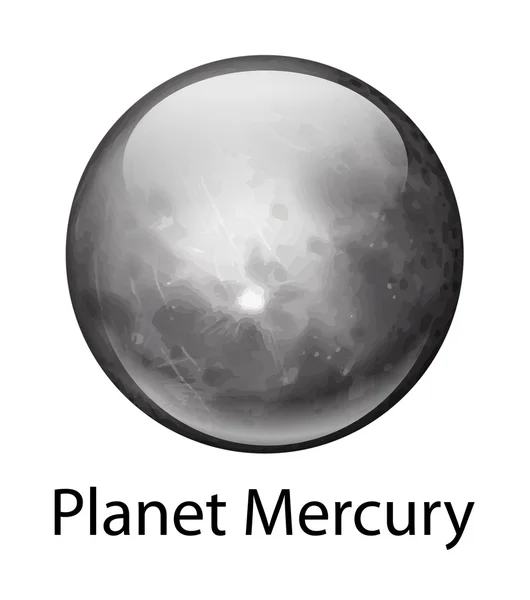 Planeten kvicksilver — Stock vektor