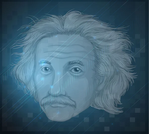 Mänskligt ansikte av en gammal man — Stock vektor