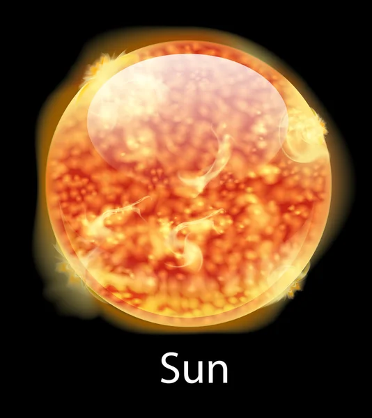 Die Sonne — Stockvektor