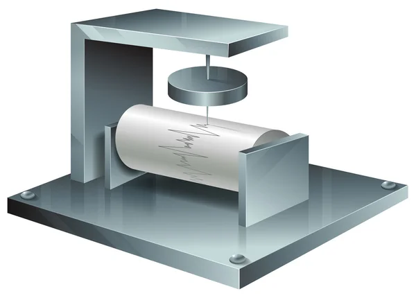 A seismograph — Stock Vector