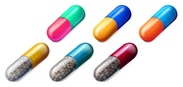 Pillole medicinali — Vettoriale Stock