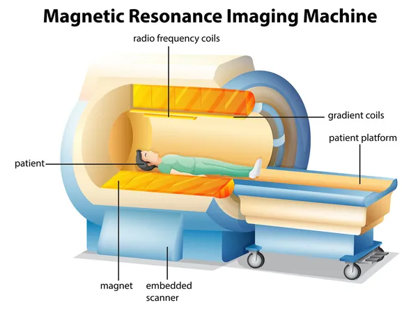 MRI machine — Stock Vector