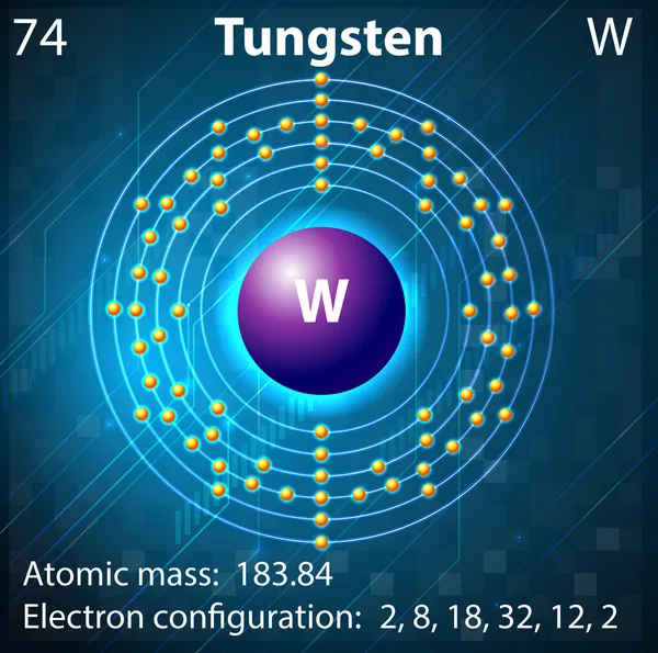 Tungsten — Stok Vektör