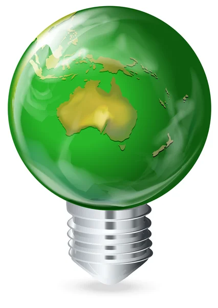 Eco-friendly light bulb — Stock Vector