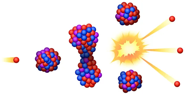 Fisión nuclear — Archivo Imágenes Vectoriales