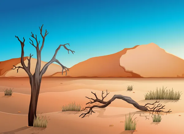 Екосистема пустелі — стоковий вектор