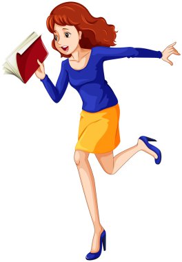 apar topar çalışan bir kadın