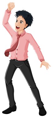 mutlu bir çocuk dans