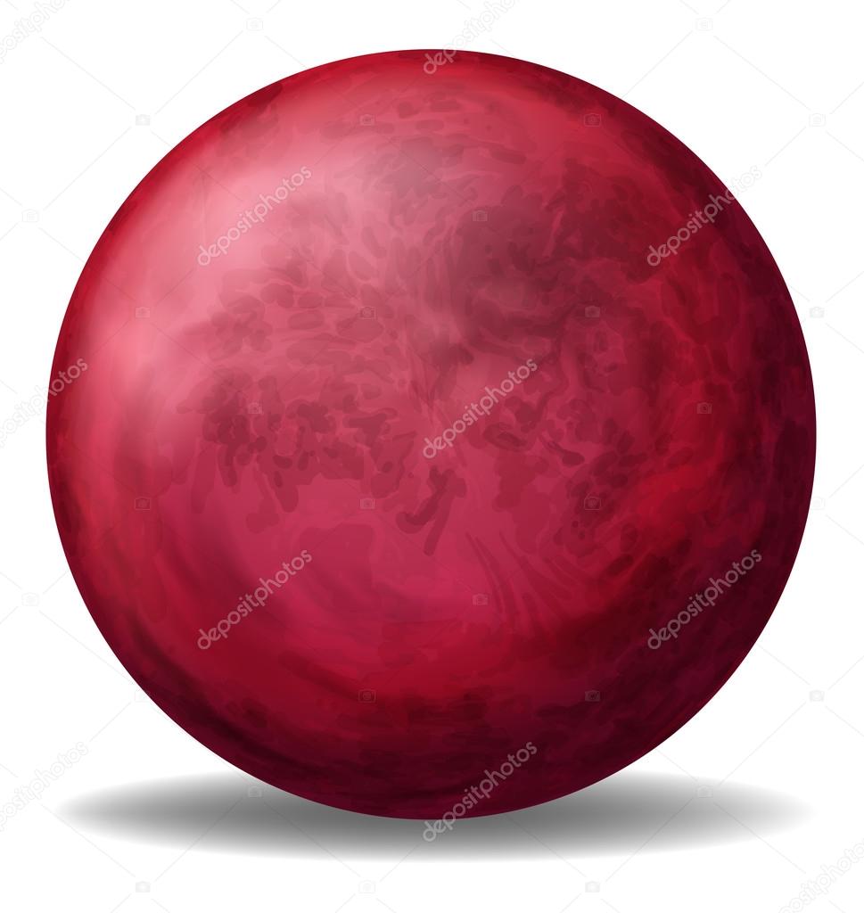 A red ball