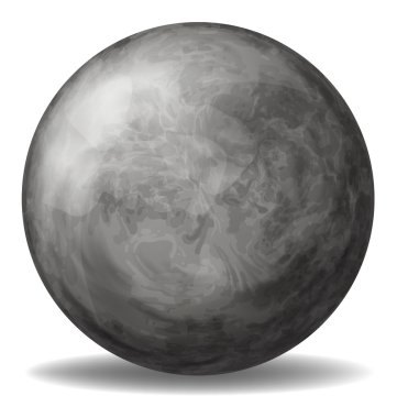 A gray ball clipart