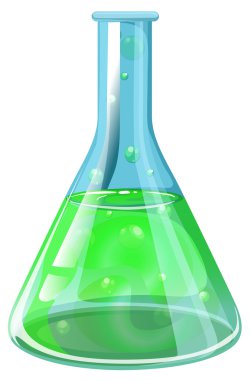 A laboratory flask clipart