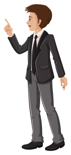 A businessman pointing — Stock Vector