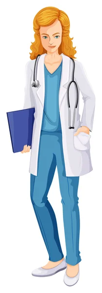 A female doctor — Stock Vector