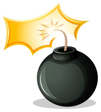 yuvarlak bir patlayıcı bomba