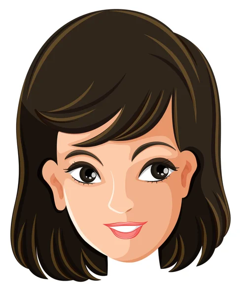 A female's face — Stock Vector