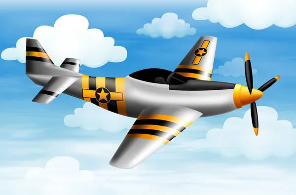 Un avion de chasse — Image vectorielle