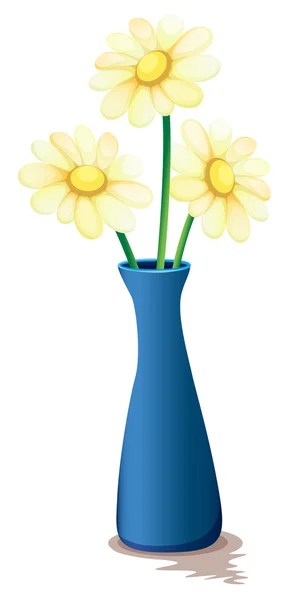 Flores dentro de un jarrón — Vector de stock