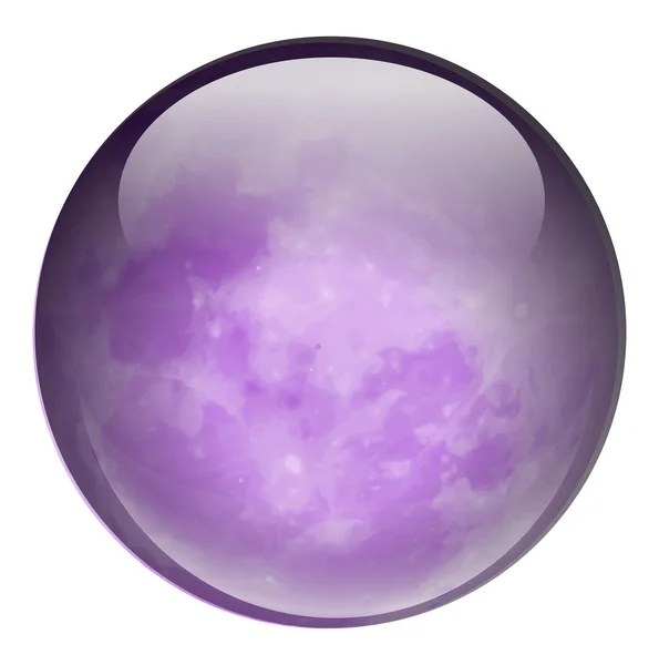 Une boule ronde violette — Image vectorielle