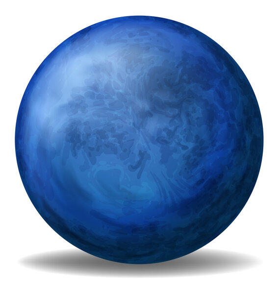 A blue ball
