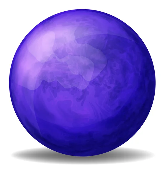 A dark blue ball — Stock Vector